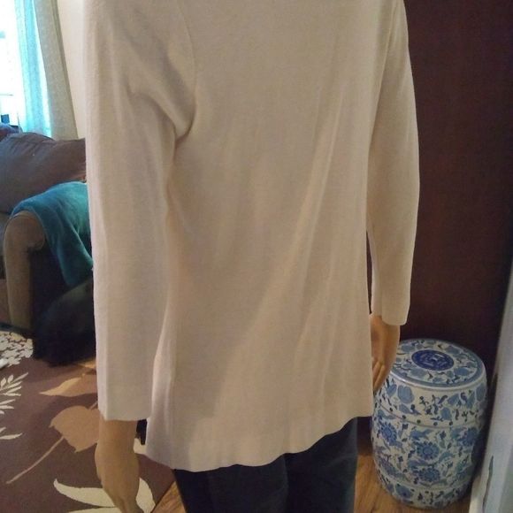 Concept Sweater Two Piece Cardigan Tank Off White Womens Size Medium - Picture 6 of 8